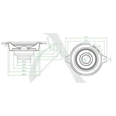 Andrian Audio-A-100 Neo S1-Controlador de rango medio de 4" (10cm)-Masori.de