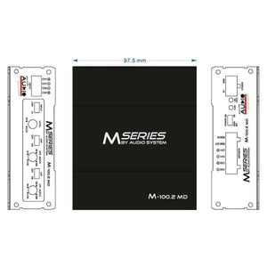 Sistema de audio-M-100.2 Amplificador de 2 canales MD-Masori.de