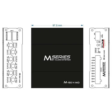 Sistema de audio-M-50.4 Amplificador de 4 canales MD-Masori.de