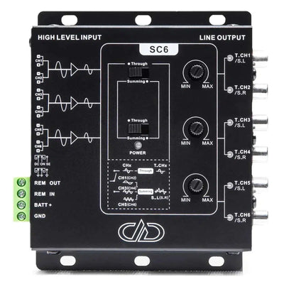 DD Audio-SC6-Adaptador de alta-baja-Masori.de