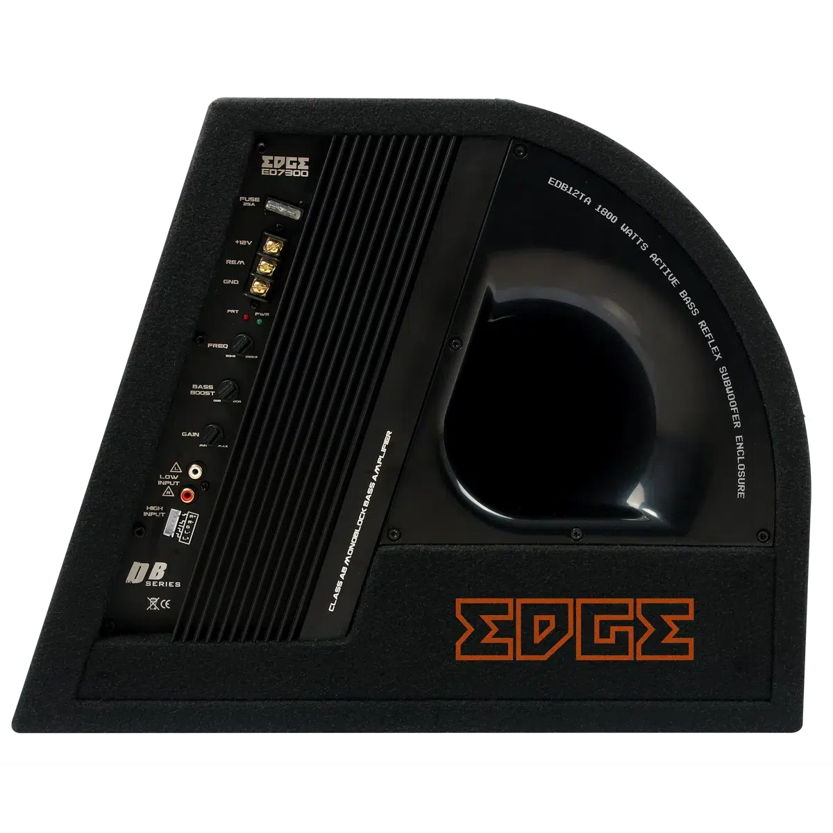 Edge Car Audio-DB EDB12TA-E0-12" (30cm) Aktiv-Gehäusesubwoofer-Masori.de