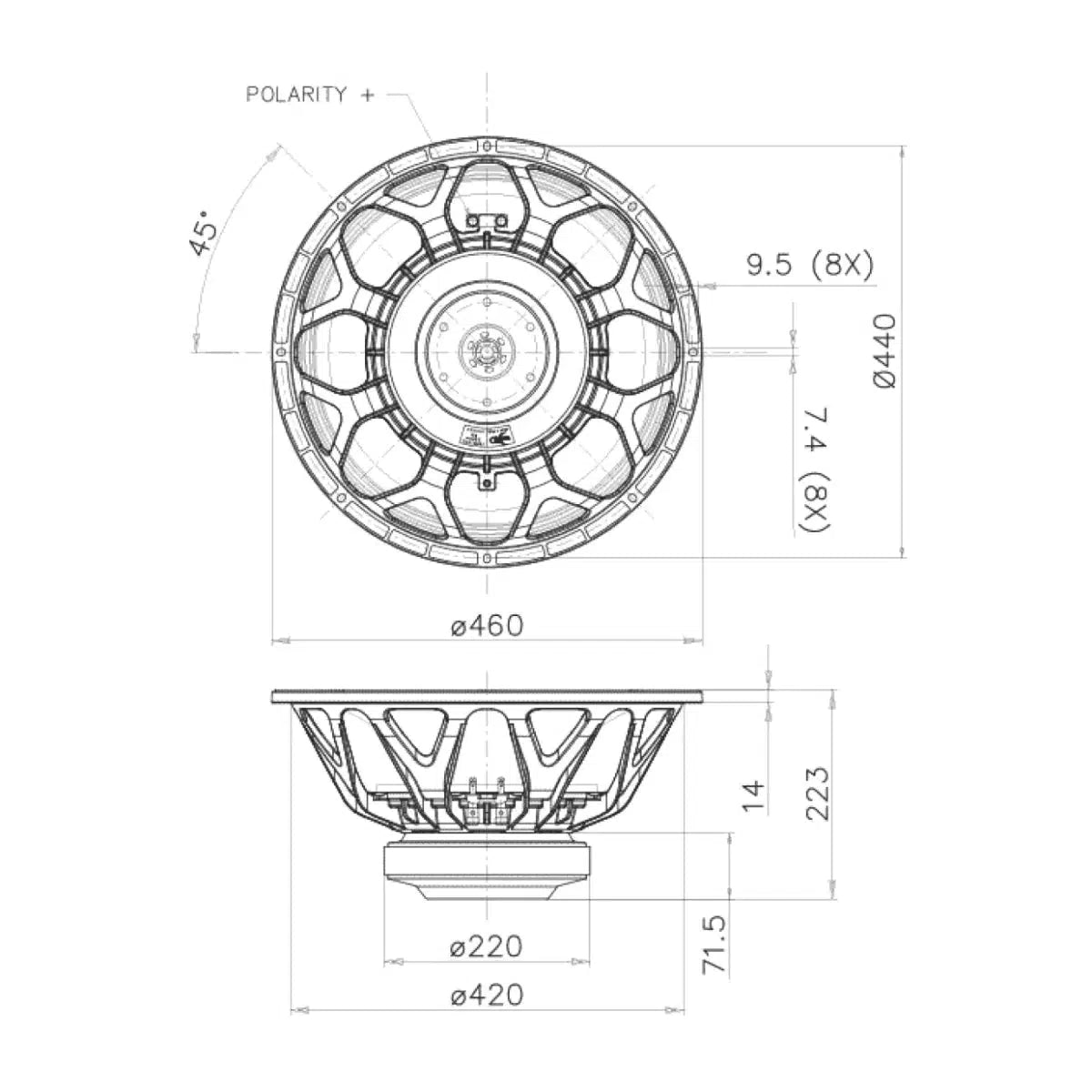 FaitalPro-18HW1070 Subwoofer de 18" (46 cm)-Masori.de