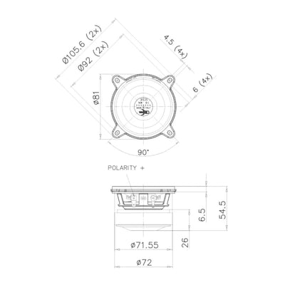 FaitalPro-3FE25 Conductor de rango medio de 3" (8cm)-Masori.de