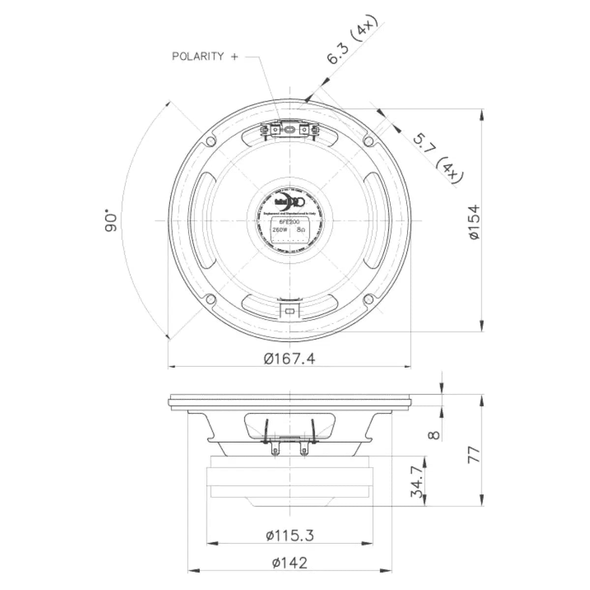 FaitalPro-6FE200-Controlador de graves-medios de 6,5" (16,5cm)-Masori.de