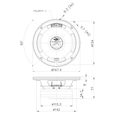 FaitalPro-6FE200-Controlador de graves-medios de 6,5" (16,5cm)-Masori.de