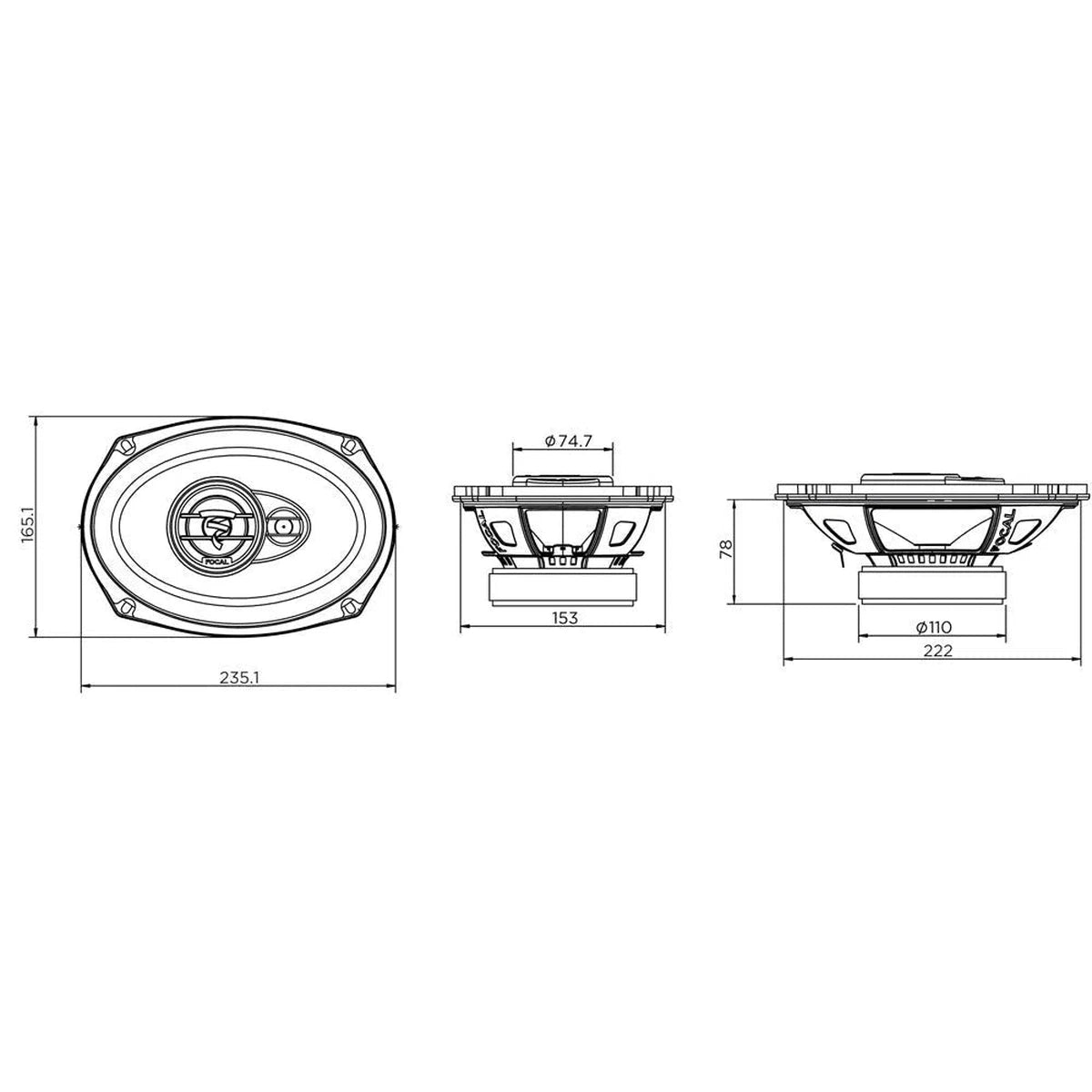 Focal-Auditor ACX690-6 "x9" Altavoz coaxial-Masori.de