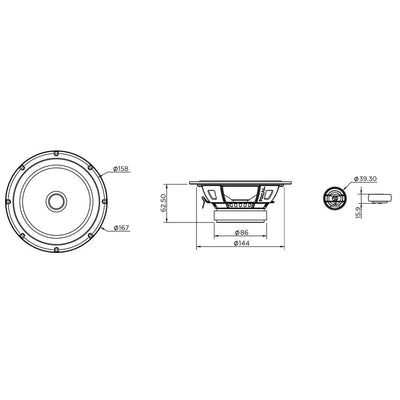 Conjunto de altavoces Focal-Auditor ASE165-6,5" (16,5cm)-Masori.de