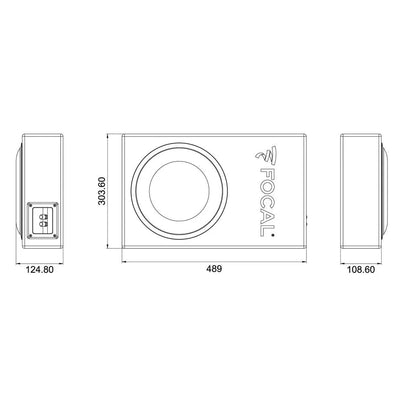 Subwoofer con carcasa Focal-Polyglass PSB200-8" (20cm)-Masori.de