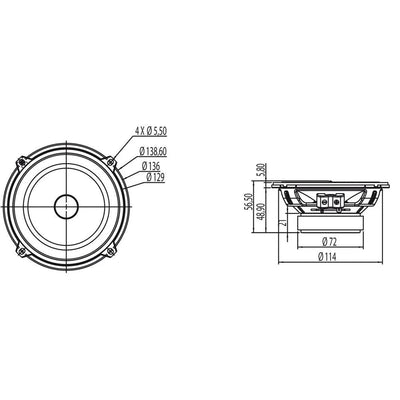 Focal-Universal ISU130-5" (13cm) Speaker Set-Masori.de