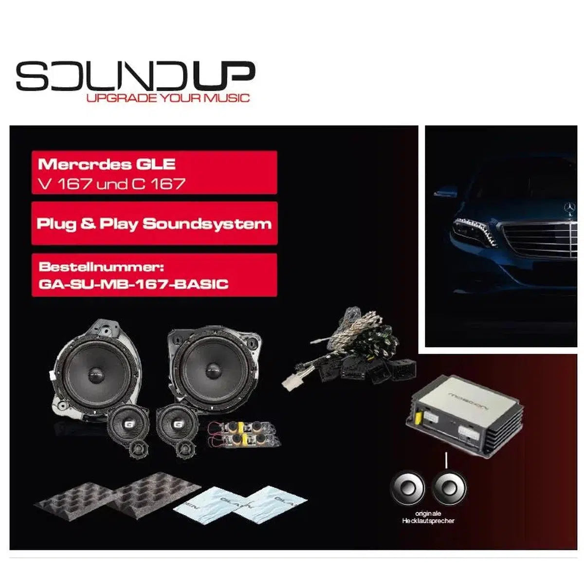 Gladen-Sound Up MB 167 Basic-Mercedes-Complete-Set-Masori.de