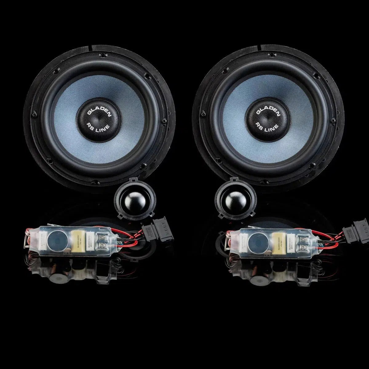 Gladen-ONE 165 Golf 4 RS VW juego de altavoces-Masori.de