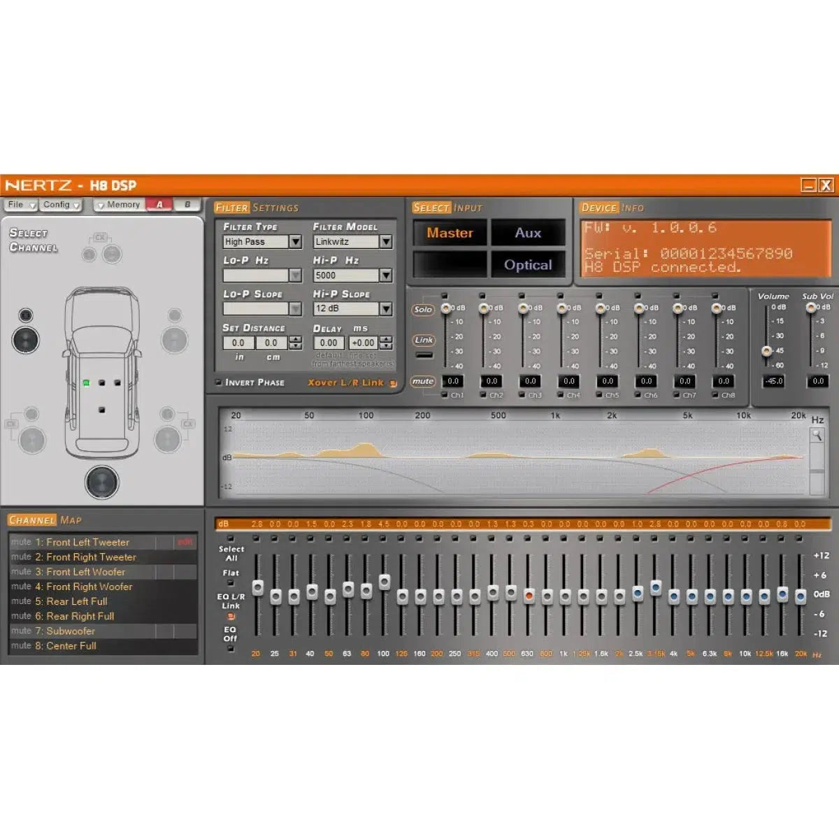 Hertz-H8 DSP DRC-DSP de 8 canales-Masori.de