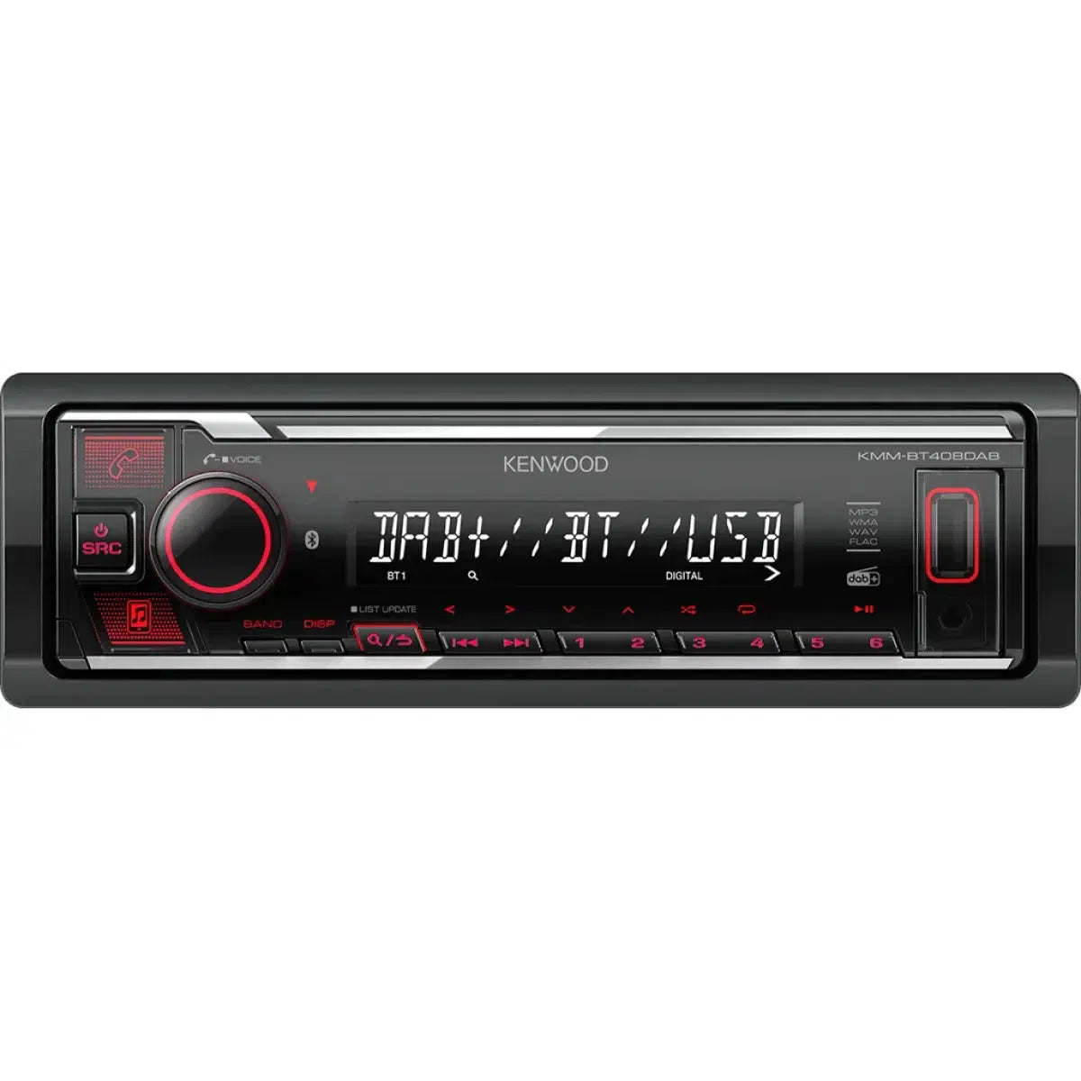 Kenwood-KMMBT408DAB-1-DIN Radio para coche-Masori.de