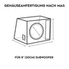 Recinto para subwoofer de 8" (20cm) Masori - Recinto para subwoofer de 8" (20cm) hecho a medida-Masori.de