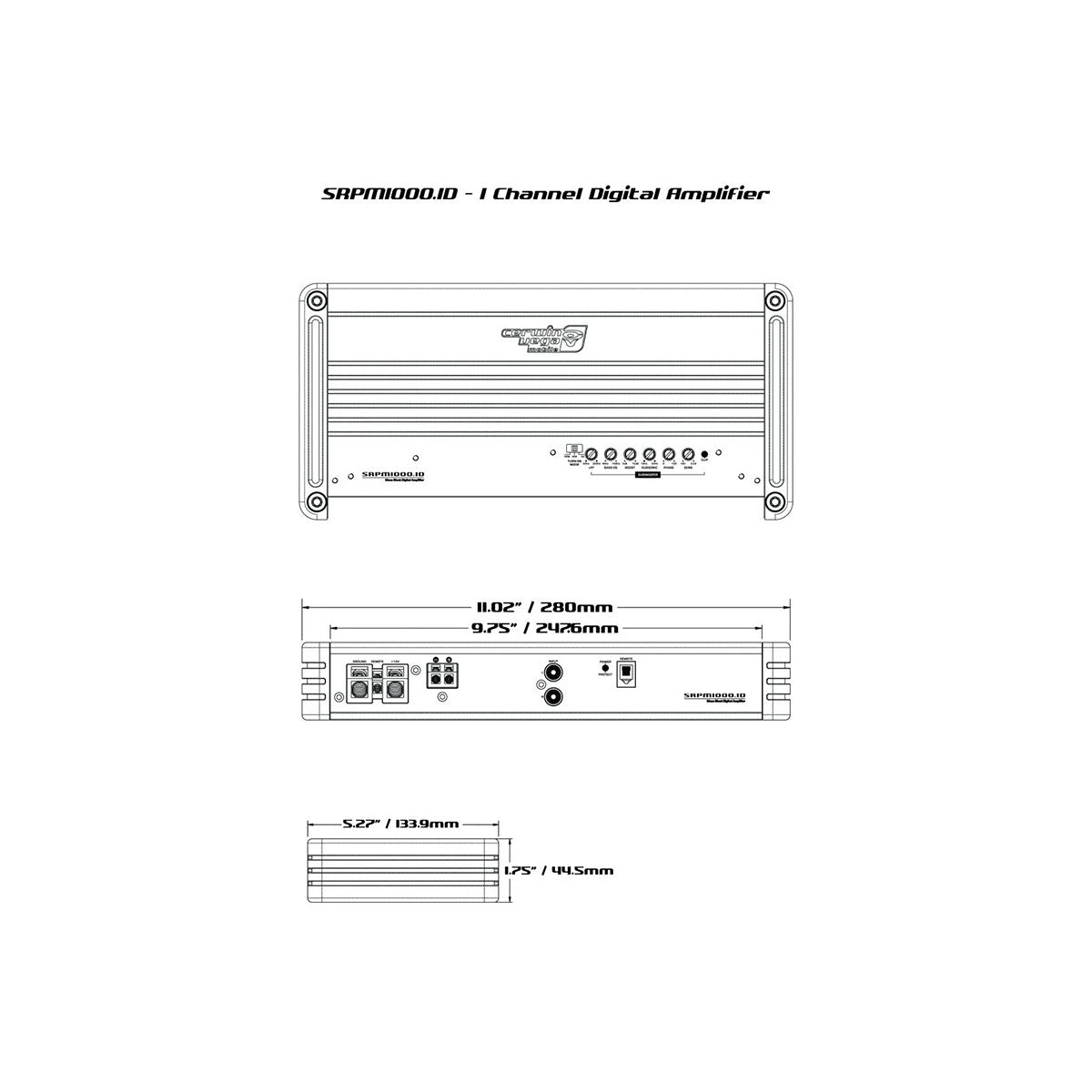 Cerwin Vega-RPM Stroker SRPM1000.1D-Amplificador de 1 canal-Masori.de