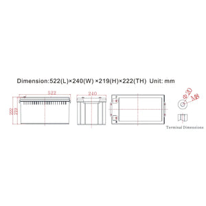 Ultimatron-JM-12-200 200Ah - AGM-AGM Batterie-Masori.de