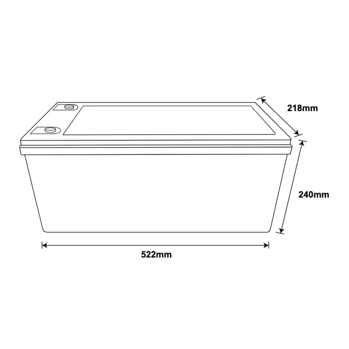 Ultimatron-UBL-12-300-PRO 300 Ah - LiFePO4-Litio - LiFePO4-Masori.de