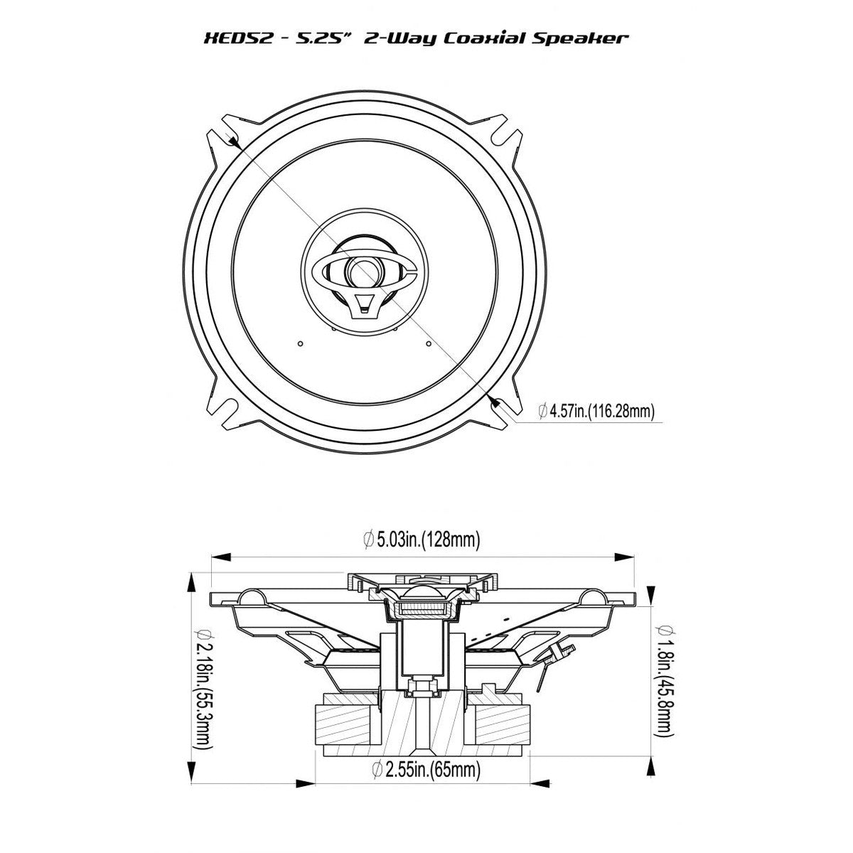 Cerwin Vega-Serie XED52" (13cm) Altavoz coaxial-Masori.de