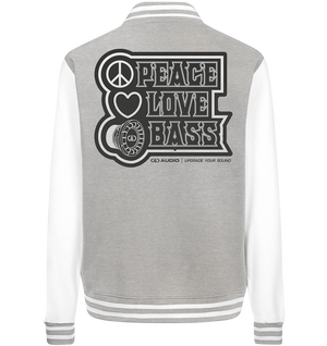 DD Audio-Peace love bass College Jacket-Jacken/ Zipper-Masori.de