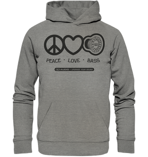 DD Audio-Peace love bass Hoodie-Hoodie-Masori.de