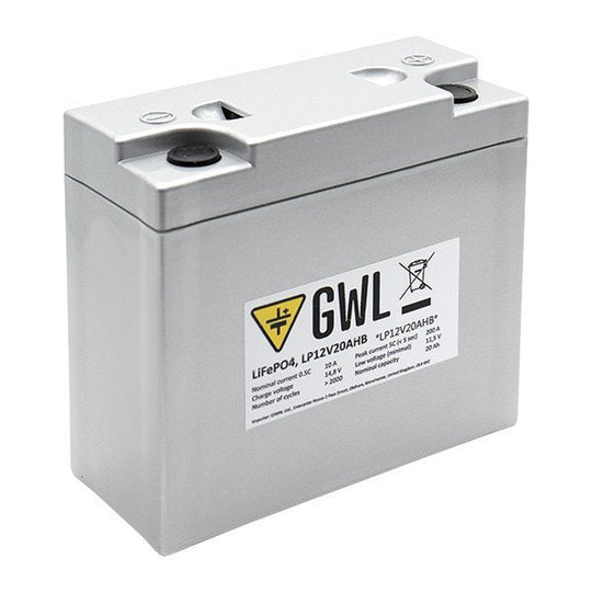 GWL-LP12V20AHB 20Ah - LiFePo4-Litio - LiFePO4-Masori.de