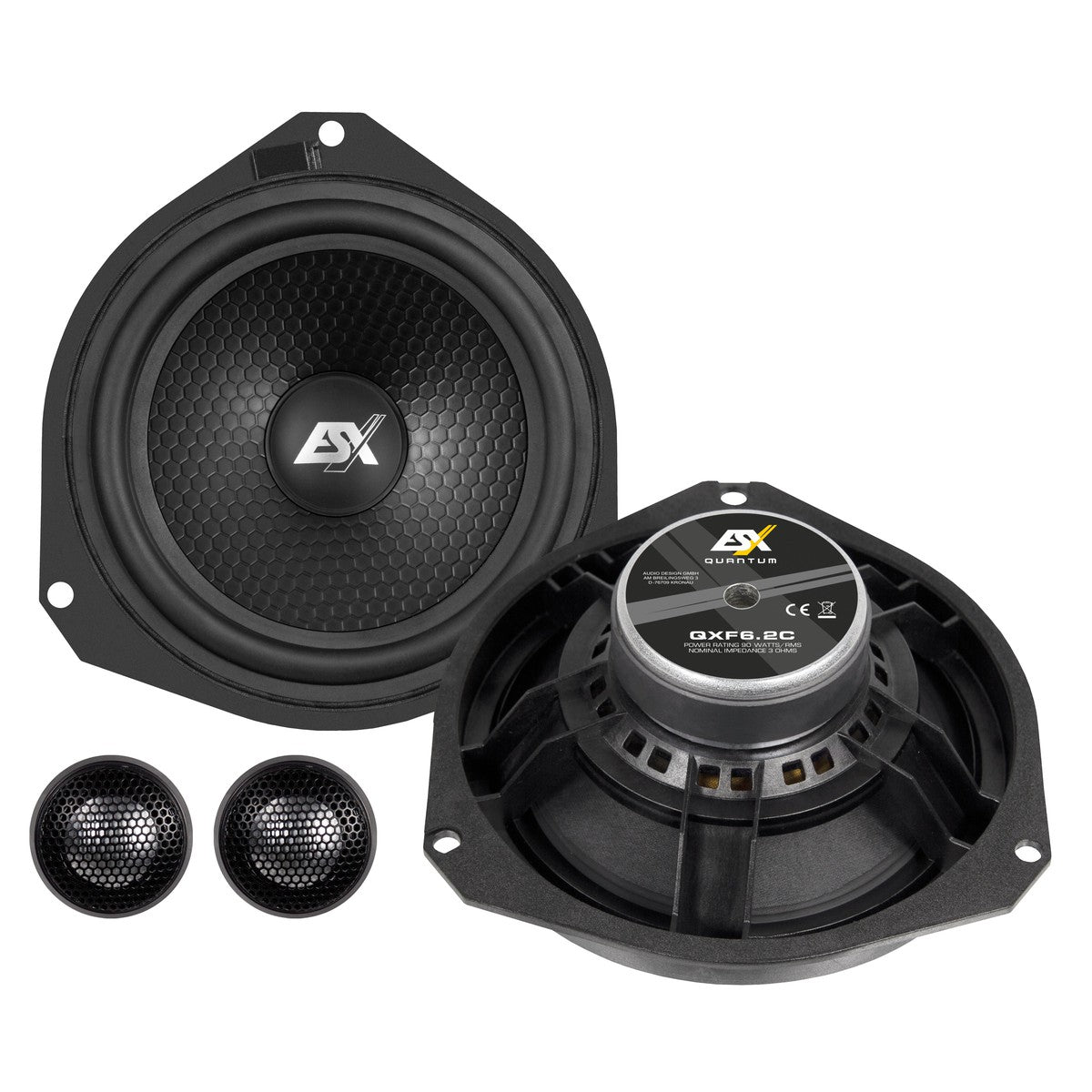 Juego de altavoces ESX-Quantum QXF6.2C-6,5" (16,5cm)-Masori.de