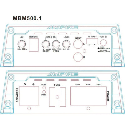 Ampire-MBM500.1-4G-1-canal Amplificateur-Masori.fr