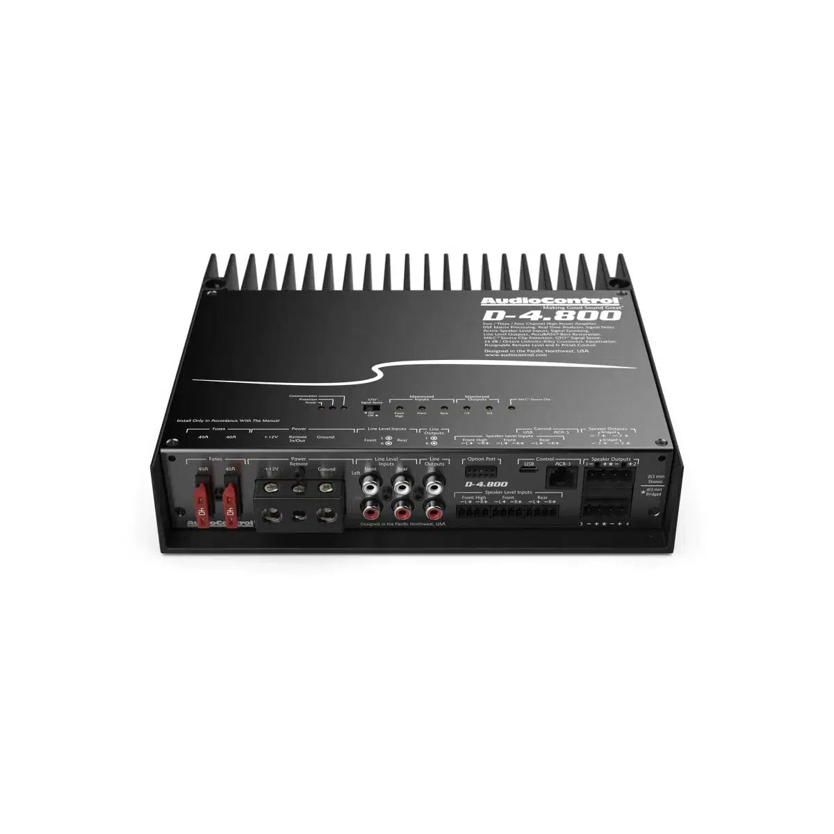 Audiocontrol-D-4.800 Amplificateur DSP à 4 canaux-Masori.fr
