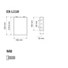 Elerix-EX-L110-2C-110Ah-LiFePO4-Lithium - Cellule LiFeYPO4-Masori.fr