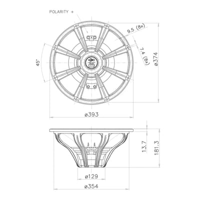 FaitalPro-15FH500-15" (38cm) haut-parleur de grave-médium-Masori.fr