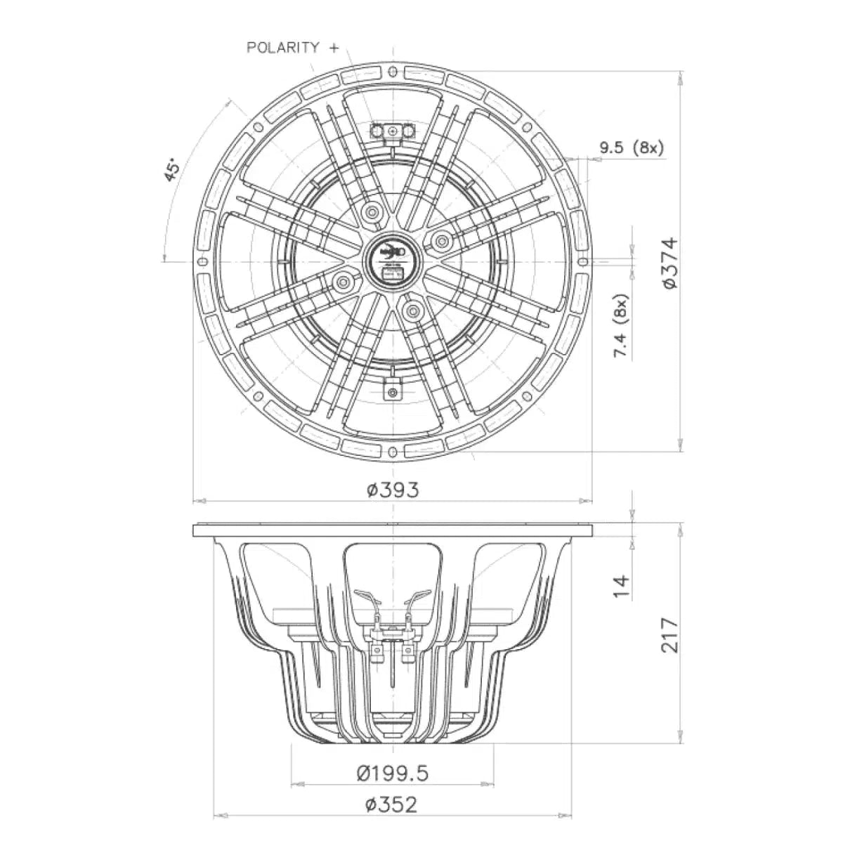 FaitalPro-15XL1400-15" (38cm) Subwoofer-Masori.fr