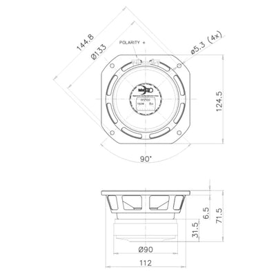 FaitalPro-5FE100-5" (13cm) Haut-parleur de grave-médium-Masori.fr