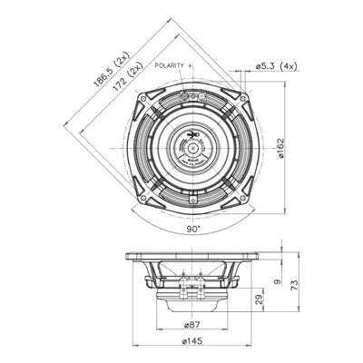 FaitalPro-6RS140-6.5" (16,5cm) Haut-parleur de grave-médium-Masori.fr