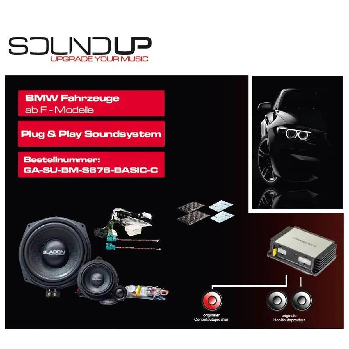 Gladen-Sound Up BM S676-BMW-Komplettset-Masori.de