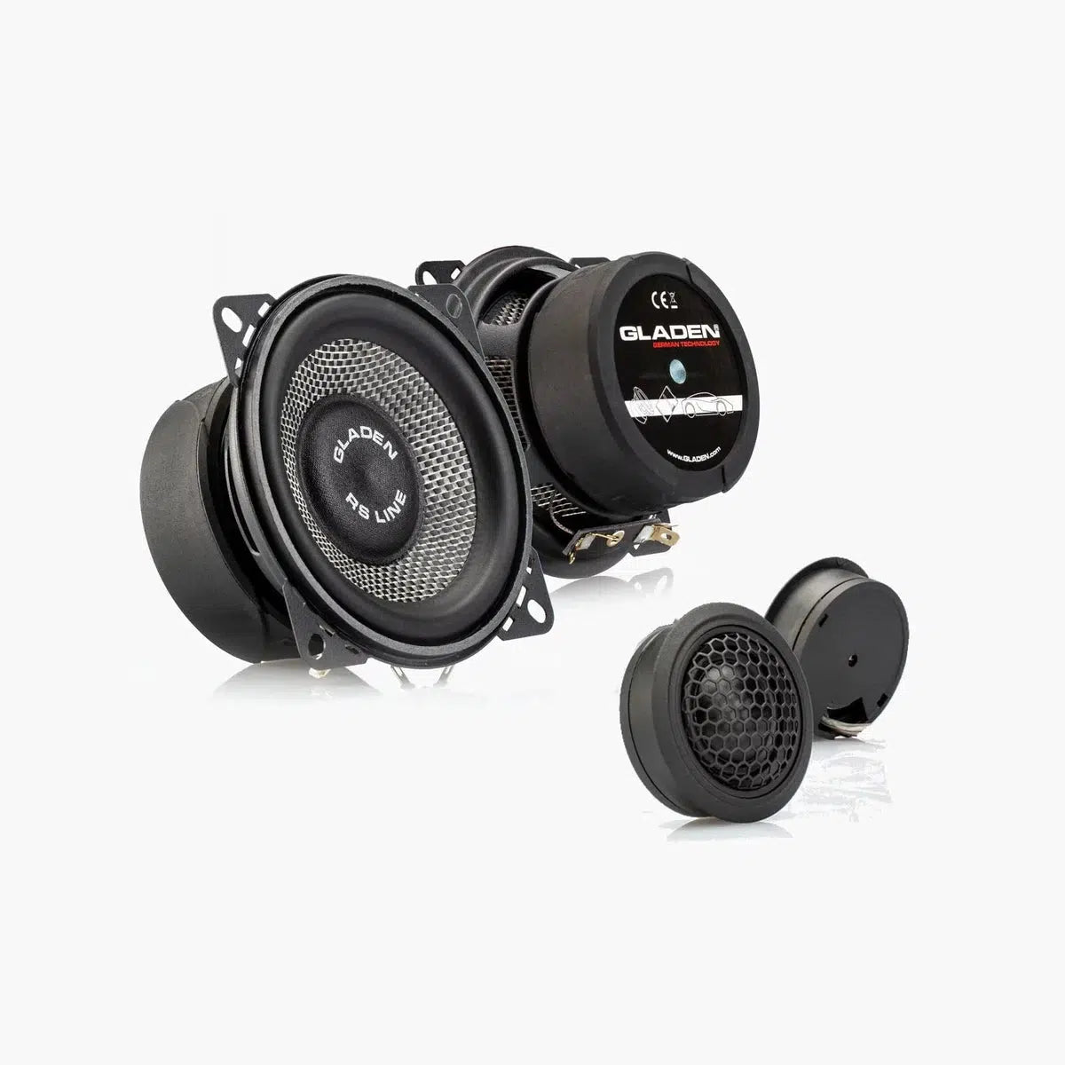 Gladen-RS 100 G2-4" (10cm) Set de haut-parleurs-Masori.fr