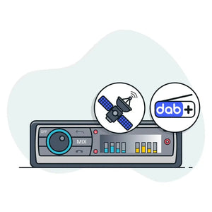 Masori-1-DIN Autoradio avec entrée USB à l'avant & antenne de vitre DAB+-Service d'installation-masori-achat