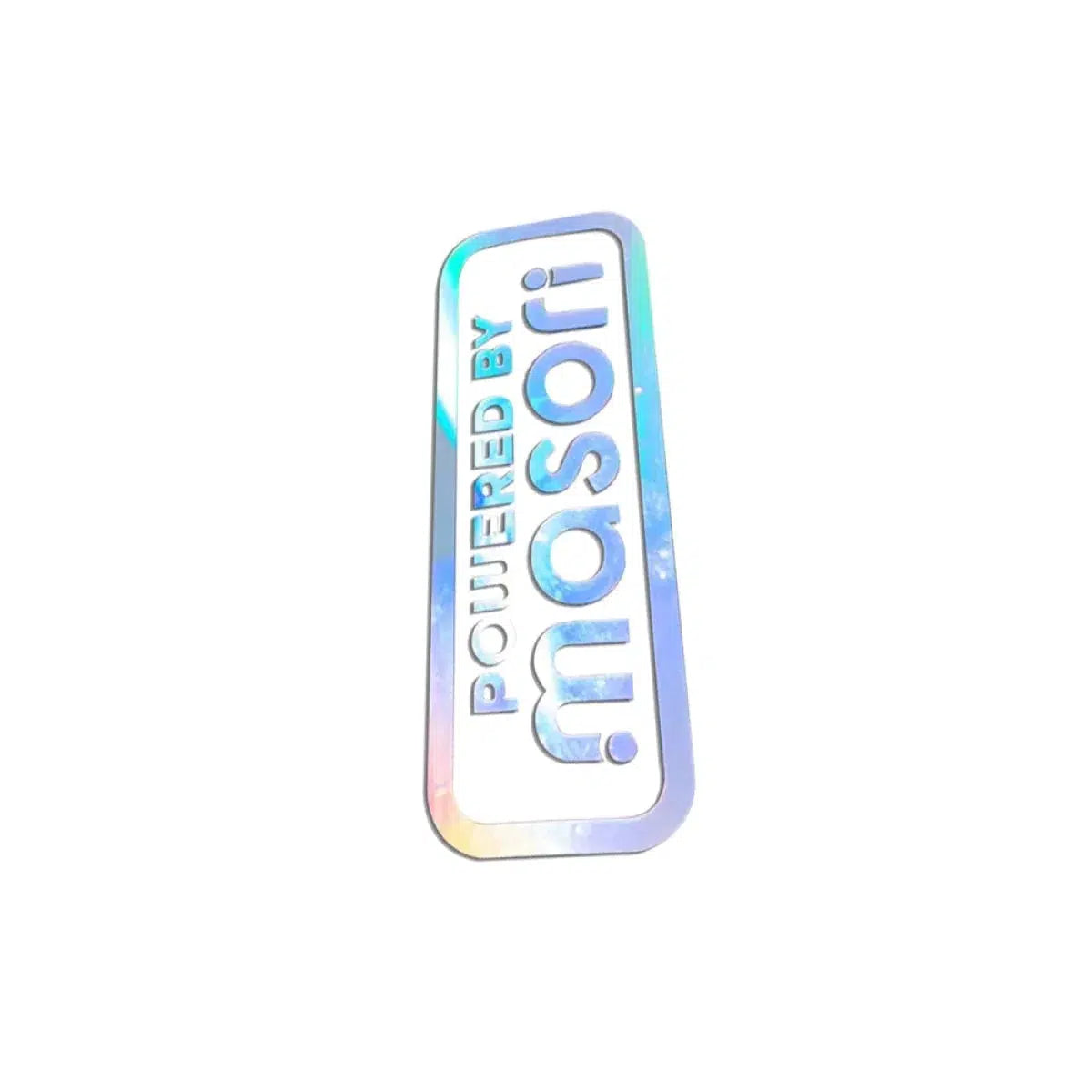 Masori-POWERED BY MASORI Hologramme autocollant-sticker-Masori.fr
