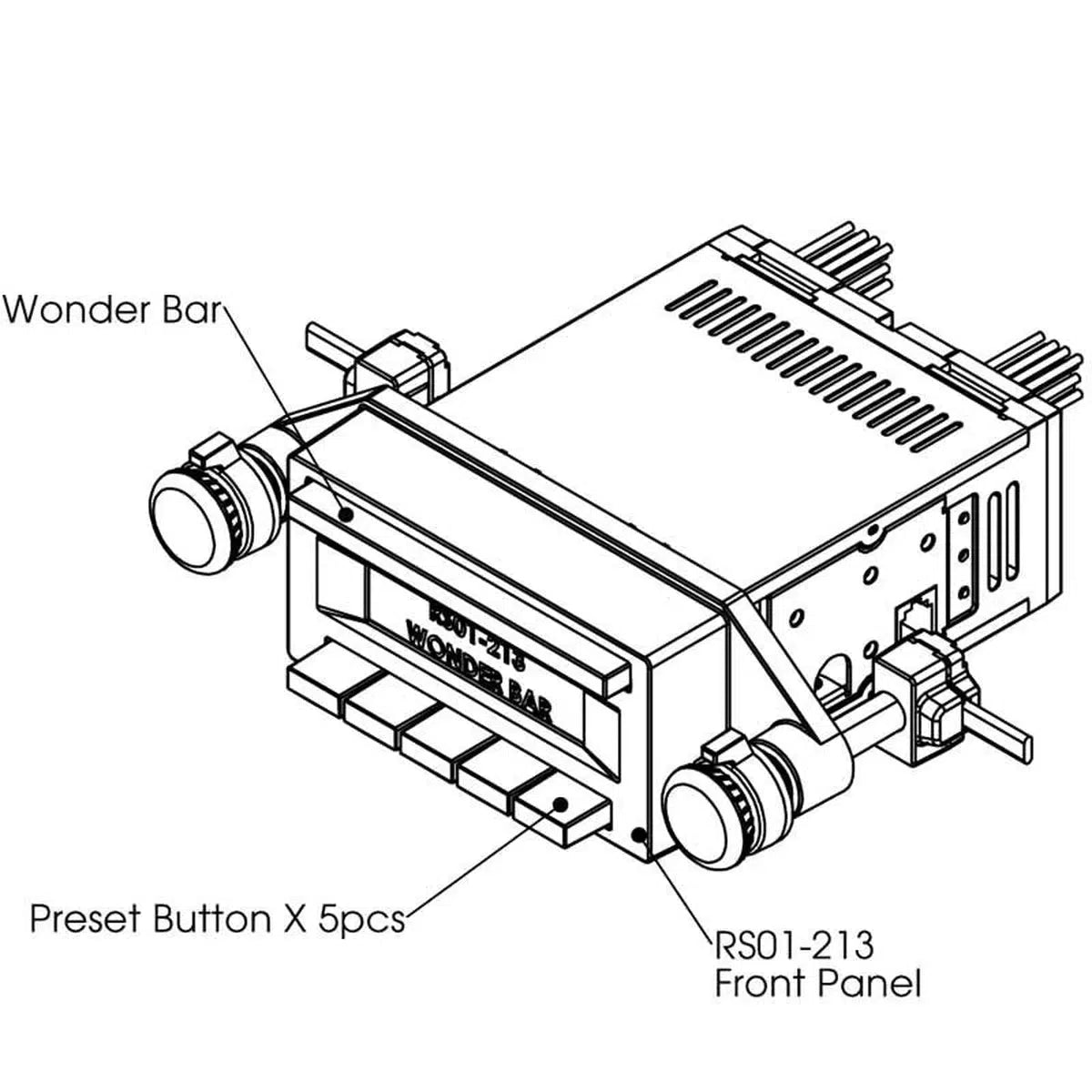 Retrosound-Face-WB3-1-DIN Autoradio-Masori.fr