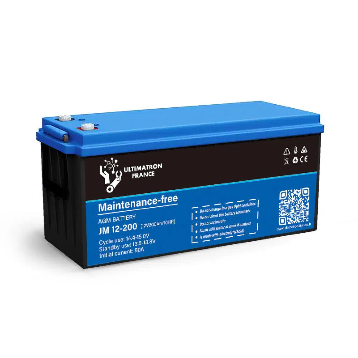 Ultimatron-JM-12-200 200Ah - AGM-AGM Batterie-Masori.de