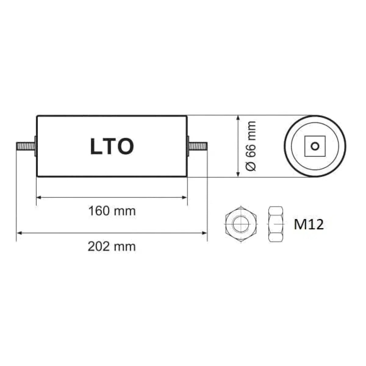 Yinlong-66160K 2,3V - 45Ah LTO A-Grade Lithium - LTO-Masori.fr