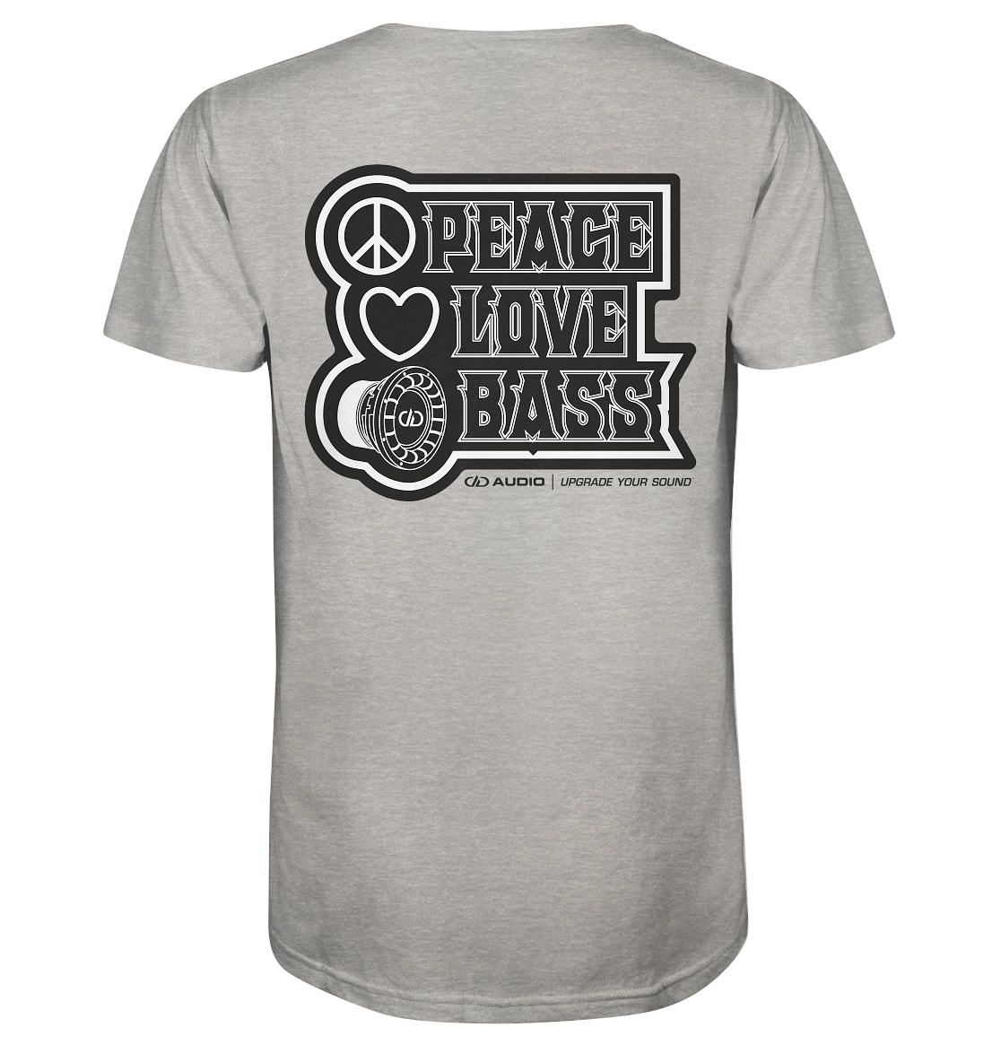 DD Audio-Peace love bass Shirt-T-Shirt-Masori.de