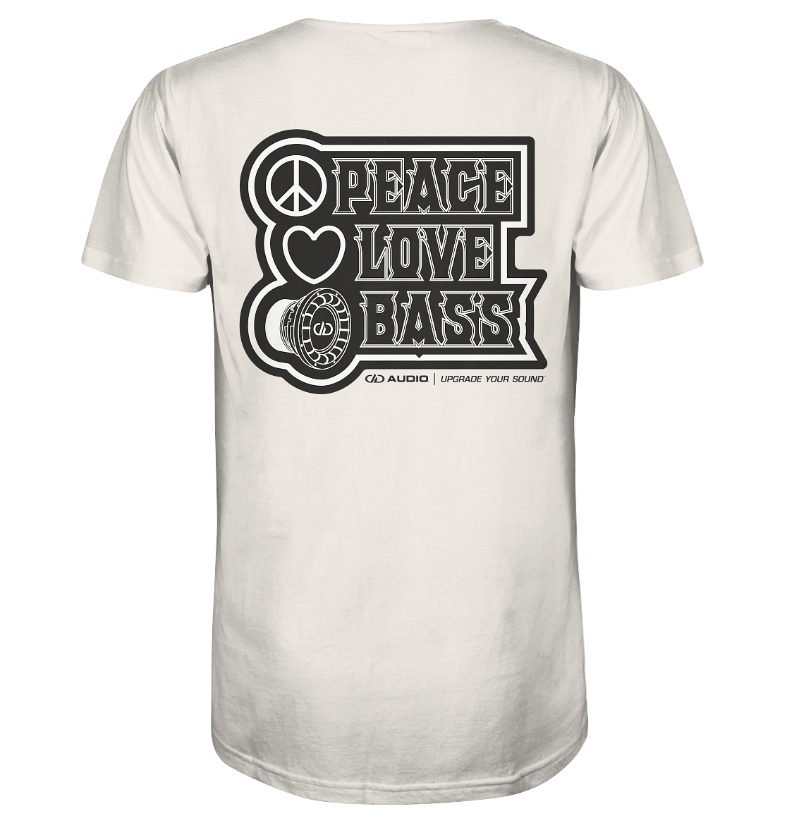 DD Audio-Peace love bass Shirt-T-Shirt-Masori.de