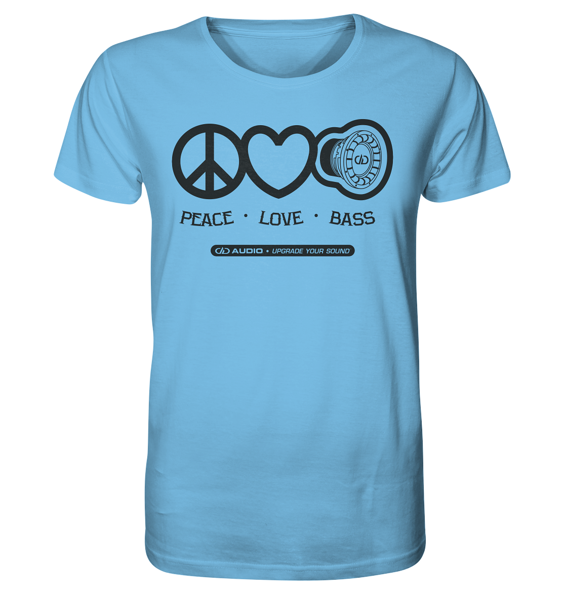 DD Audio-Peace love bass Shirt-T-Shirt-Masori.de