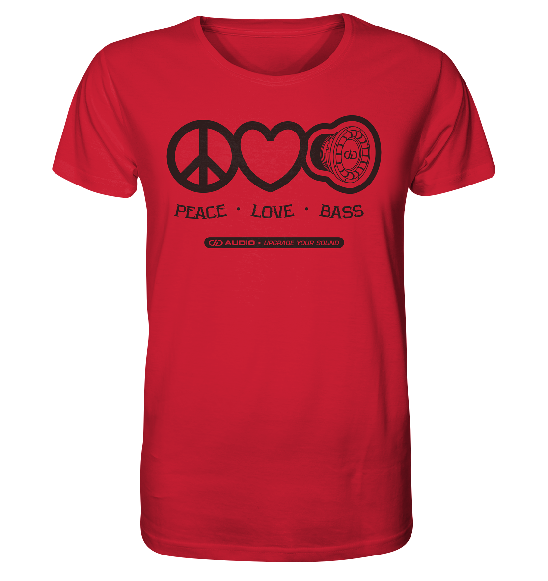 DD Audio-Peace love bass Shirt-T-Shirt-Masori.de