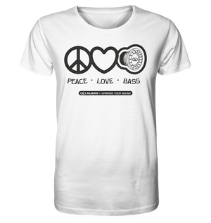 DD Audio-Peace love bass Shirt-T-Shirt-Masori.de