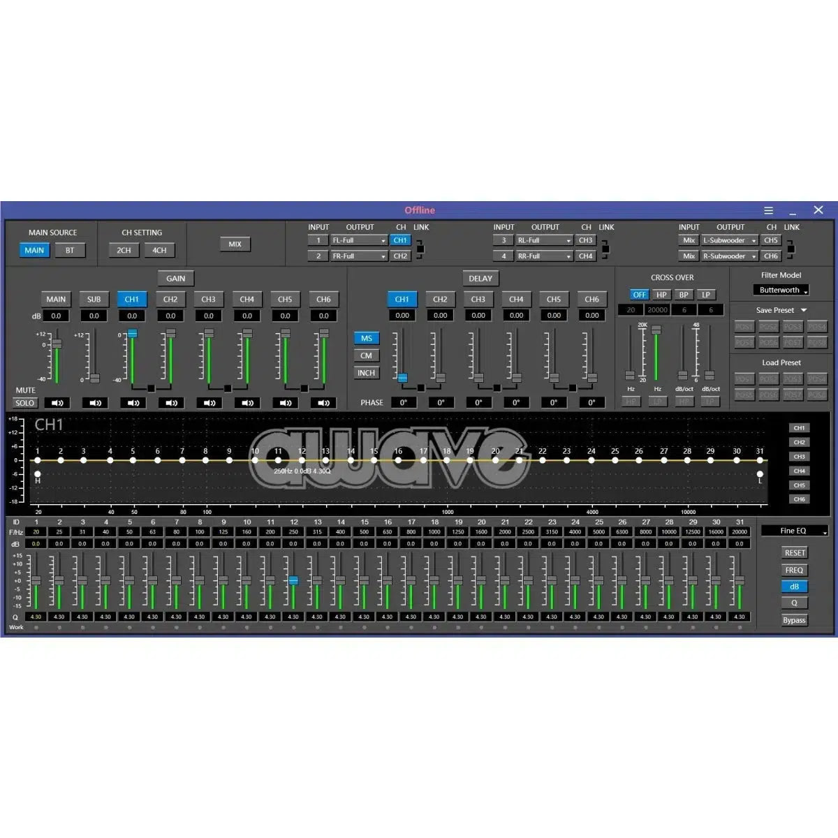 Awave-DSPA6-4-Kanal DSP-Masori.de