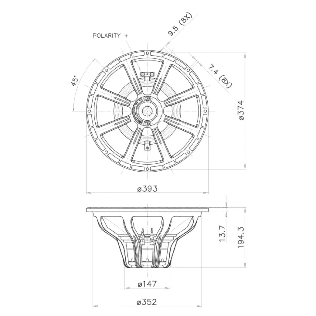 FaitalPro-15HP1060-15" (38cm) Subwoofer-Masori.de