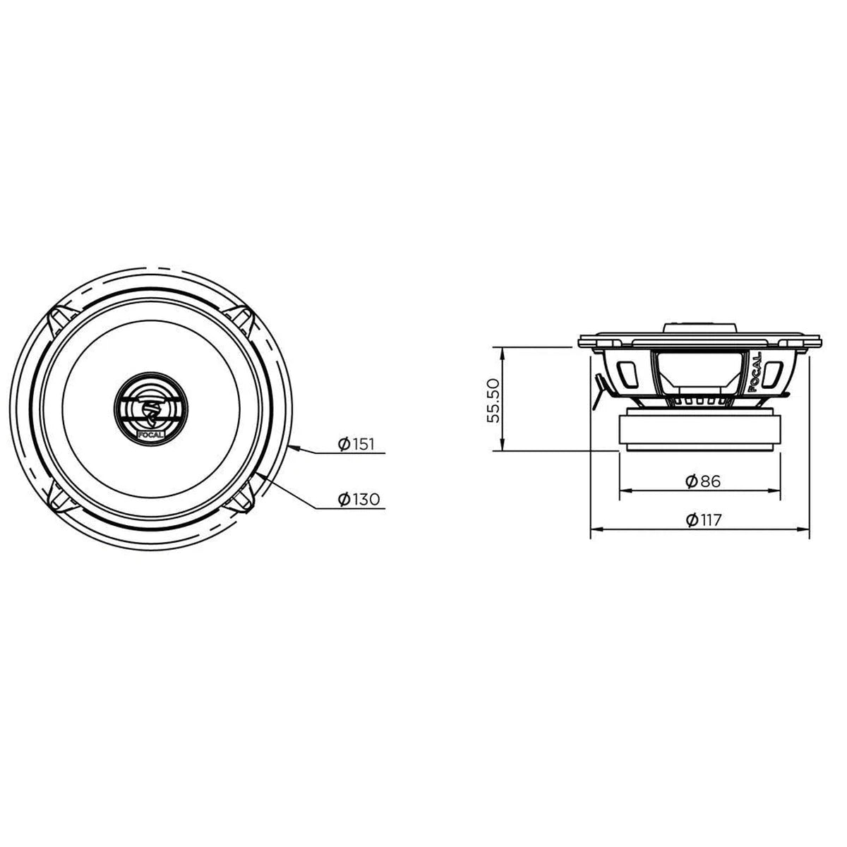 Focal-Auditor ACX130-5" (13cm) Koaxial-Lautsprecher-Masori.de