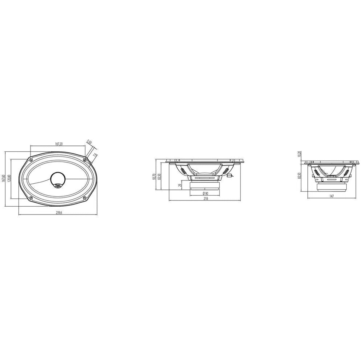 Focal-Universal ICU690-6"x9" Koaxial-Lautsprecher-Masori.de