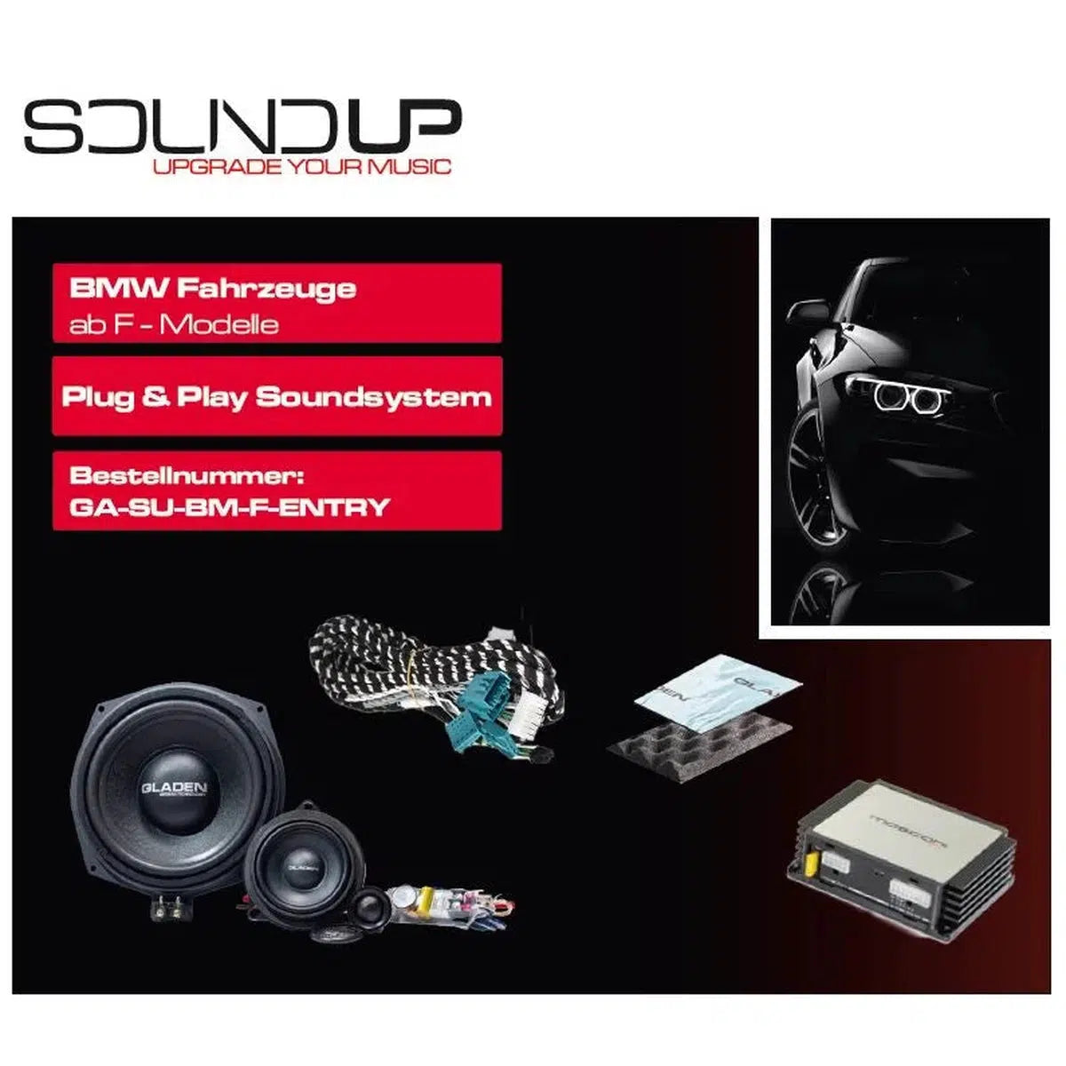 Gladen-Sound Up BM F-BMW-Komplettset-Masori.de